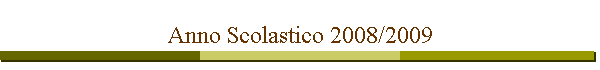 Anno Scolastico 2008/2009