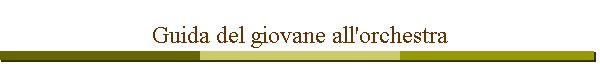 Guida del giovane all'orchestra