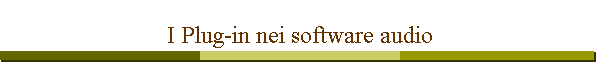 I Plug-in nei software audio