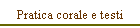 Pratica corale e testi