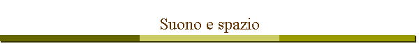 Suono e spazio