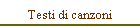 Testi di canzoni